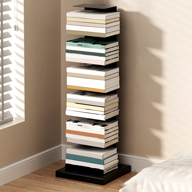 13.19"W Bookshelf Contemporary Style Invisible Bookcase for Office and Home 13.2"L x 13.2"W x 42.1"H Black Clearhalo 'Bookcases' 'furn' 'furn_bookcases' 'Furniture' 'furniture_bookcases' 'Office Furniture' 5006992