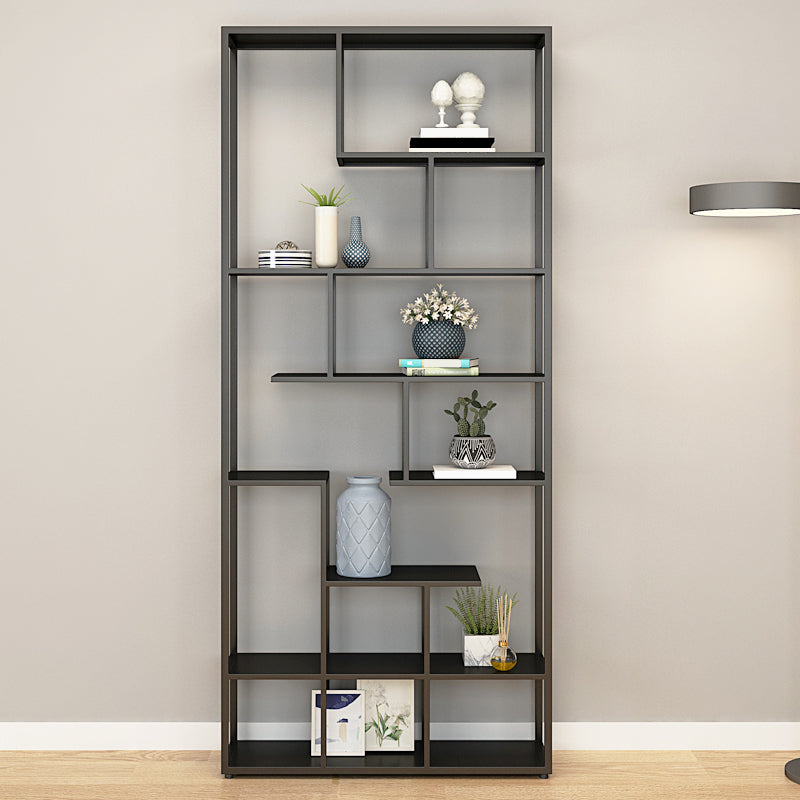 Metal Black Shelf Bookcase Contemporary Bookshelf for Home Office Clearhalo 'Bookcases' 'furn' 'furn_bookcases' 'Furniture' 'furniture_bookcases' 'Office Furniture' 5007011