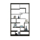 Metal Black Shelf Bookcase Contemporary Bookshelf for Home Office Clearhalo 'Bookcases' 'furn' 'furn_bookcases' 'Furniture' 'furniture_bookcases' 'Office Furniture' 5007017
