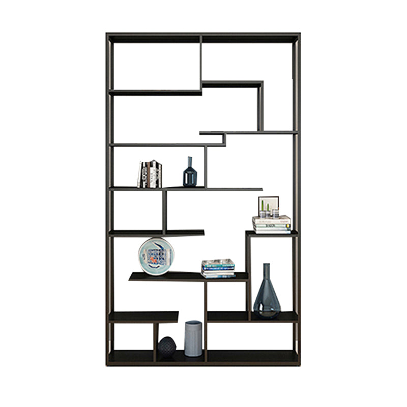 Metal Black Shelf Bookcase Contemporary Bookshelf for Home Office Clearhalo 'Bookcases' 'furn' 'furn_bookcases' 'Furniture' 'furniture_bookcases' 'Office Furniture' 5007017