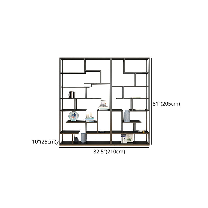Metal Black Shelf Bookcase Contemporary Bookshelf for Home Office Clearhalo 'Bookcases' 'furn' 'furn_bookcases' 'Furniture' 'furniture_bookcases' 'Office Furniture' 5007027
