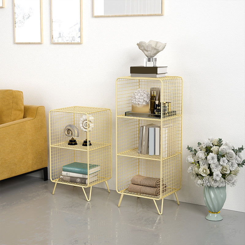 Contemporary Iron Standard Bookshelf Vertical Closed Back Bookcase for Home Clearhalo 'Bookcases' 'furn' 'furn_bookcases' 'Furniture' 'furniture_bookcases' 'Office Furniture' 5007033