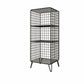 Contemporary Iron Standard Bookshelf Vertical Closed Back Bookcase for Home 14"L x 12"W x 35"H Matte Black Clearhalo 'Bookcases' 'furn' 'furn_bookcases' 'Furniture' 'furniture_bookcases' 'Office Furniture' 5007034