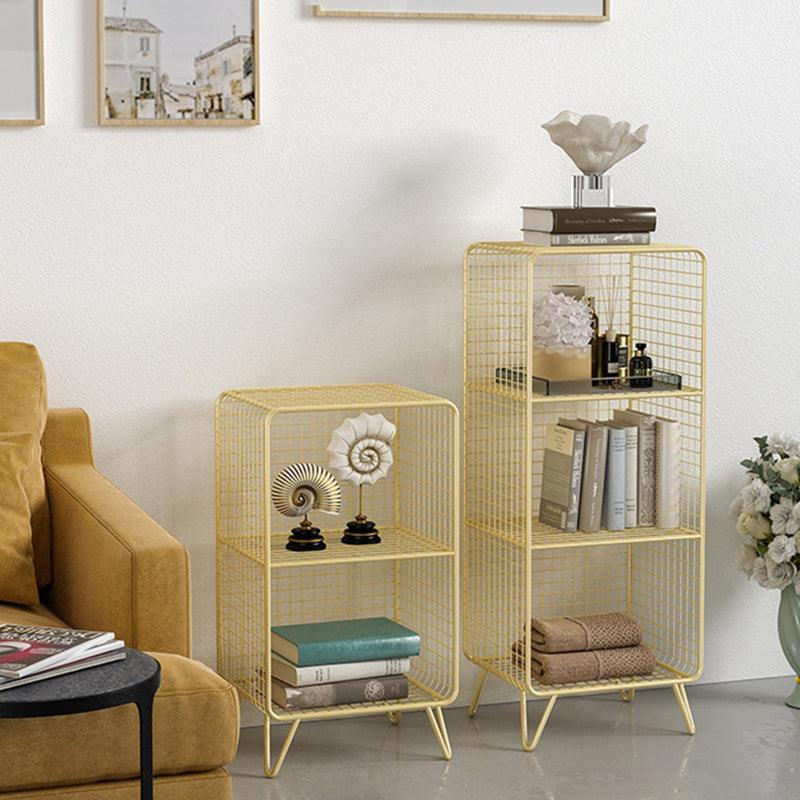 Contemporary Iron Standard Bookshelf Vertical Closed Back Bookcase for Home Clearhalo 'Bookcases' 'furn' 'furn_bookcases' 'Furniture' 'furniture_bookcases' 'Office Furniture' 5007044