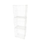 Industrial Iron Closed Back Bookshelf Black and White Bookcase for Home 12.4"L x 9.4"W x 37.2"H White Clearhalo 'Bookcases' 'furn' 'furn_bookcases' 'Furniture' 'furniture_bookcases' 'Office Furniture' 5007081