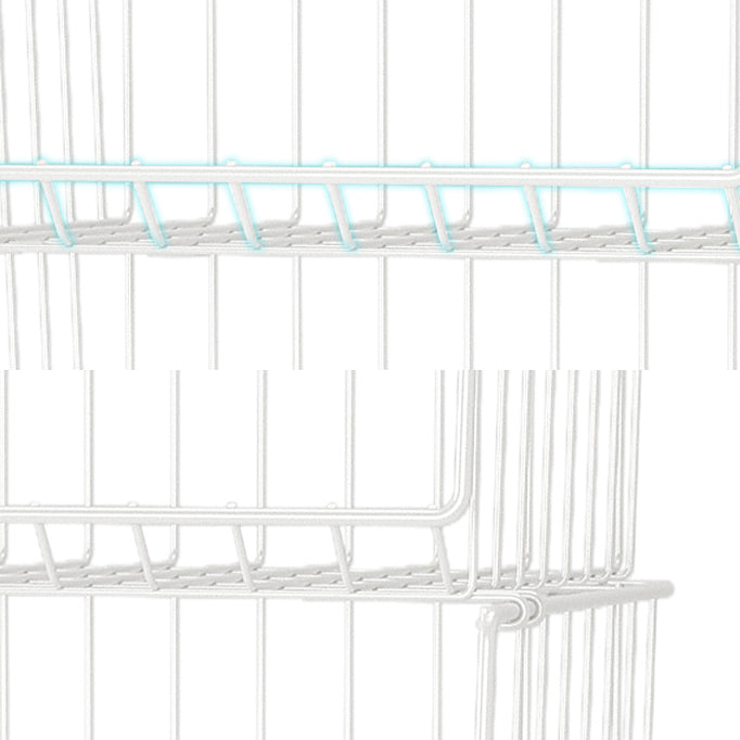 Industrial Iron Closed Back Bookshelf Black and White Bookcase for Home Clearhalo 'Bookcases' 'furn' 'furn_bookcases' 'Furniture' 'furniture_bookcases' 'Office Furniture' 5007083