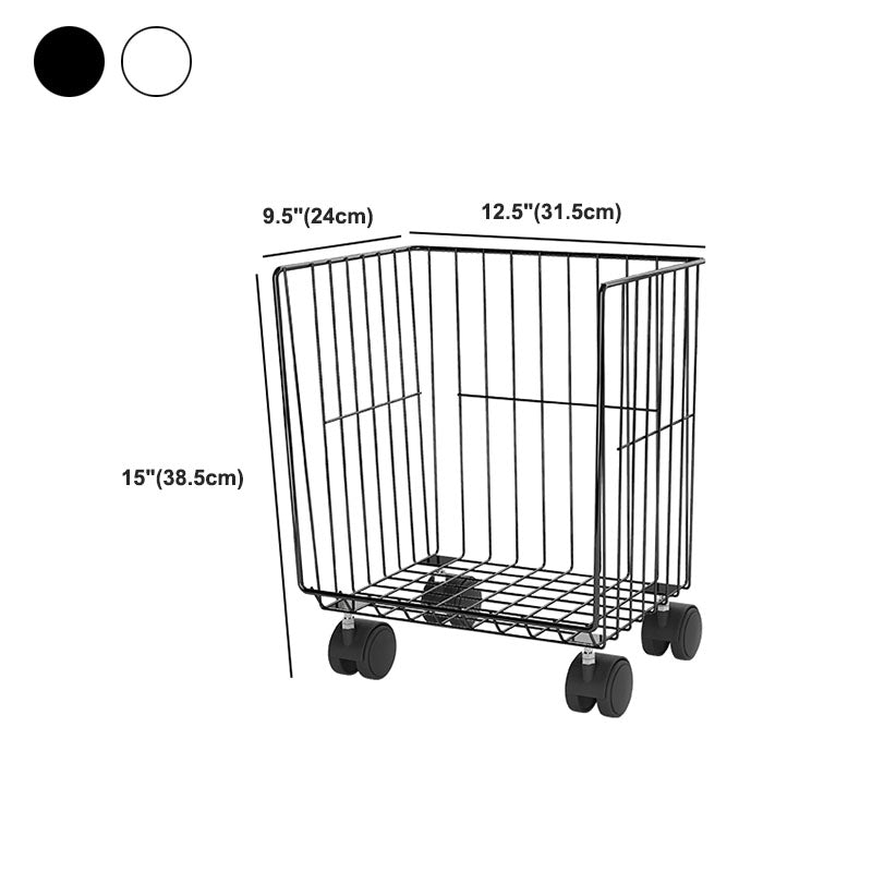 Industrial Iron Closed Back Bookshelf Black and White Bookcase for Home Clearhalo 'Bookcases' 'furn' 'furn_bookcases' 'Furniture' 'furniture_bookcases' 'Office Furniture' 5007102