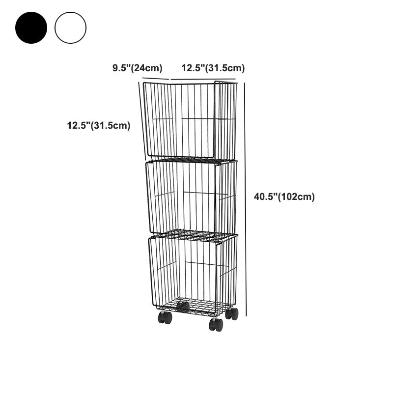 Industrial Iron Closed Back Bookshelf Black and White Bookcase for Home Clearhalo 'Bookcases' 'furn' 'furn_bookcases' 'Furniture' 'furniture_bookcases' 'Office Furniture' 5007106