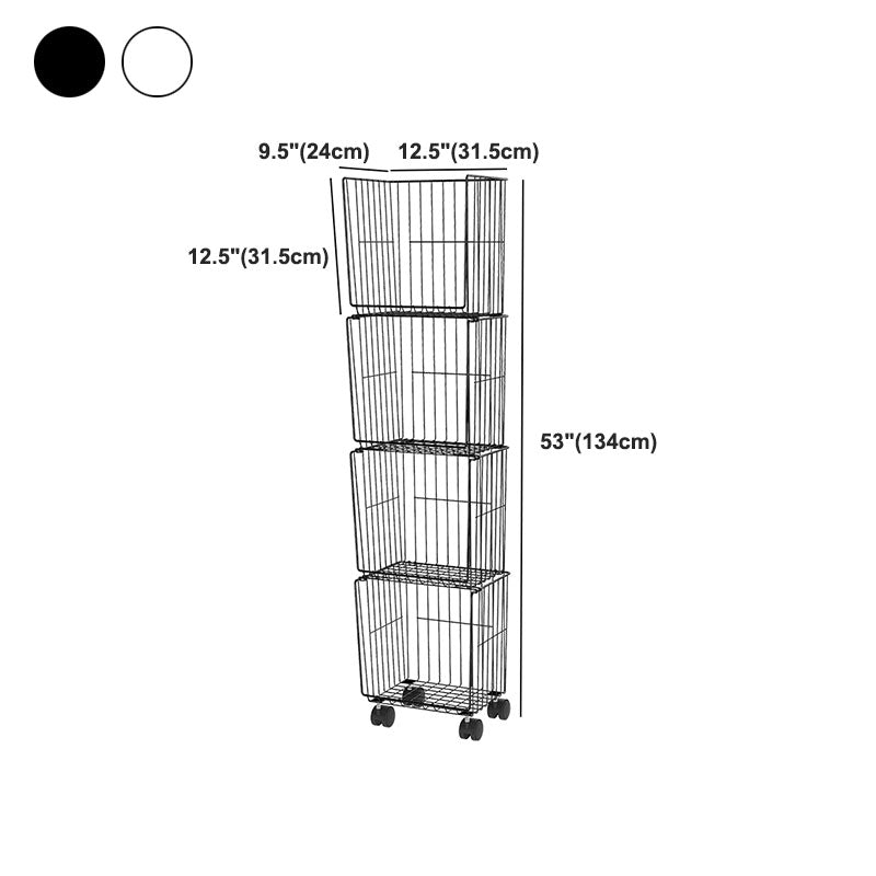 Industrial Iron Closed Back Bookshelf Black and White Bookcase for Home Clearhalo 'Bookcases' 'furn' 'furn_bookcases' 'Furniture' 'furniture_bookcases' 'Office Furniture' 5007107