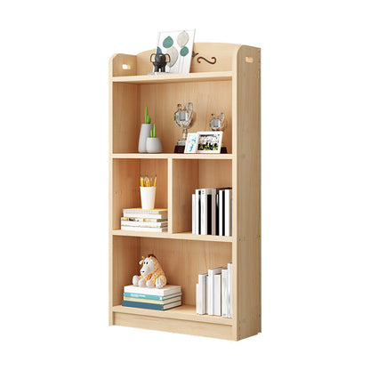 Scandinavian Natural Standard Bookshelf Pine Wood Vertical Bookcase Clearhalo 'Bookcases' 'furn' 'furn_bookcases' 'Furniture' 'furniture_bookcases' 'Office Furniture' 5007109