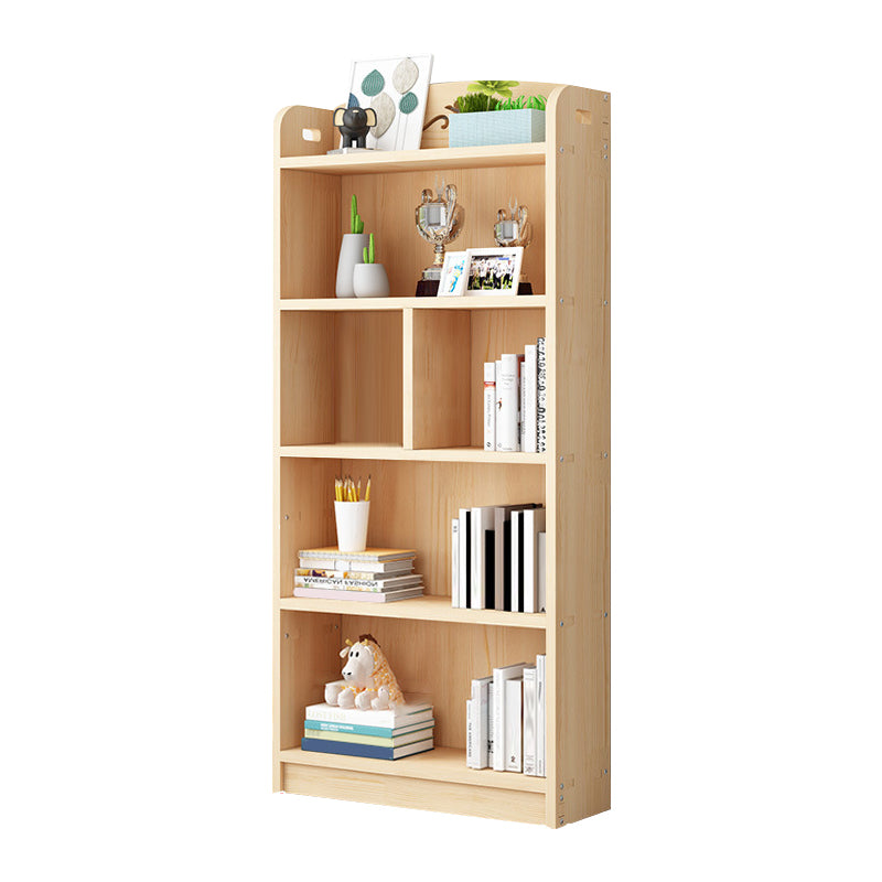 Scandinavian Natural Standard Bookshelf Pine Wood Vertical Bookcase Clearhalo 'Bookcases' 'furn' 'furn_bookcases' 'Furniture' 'furniture_bookcases' 'Office Furniture' 5007110