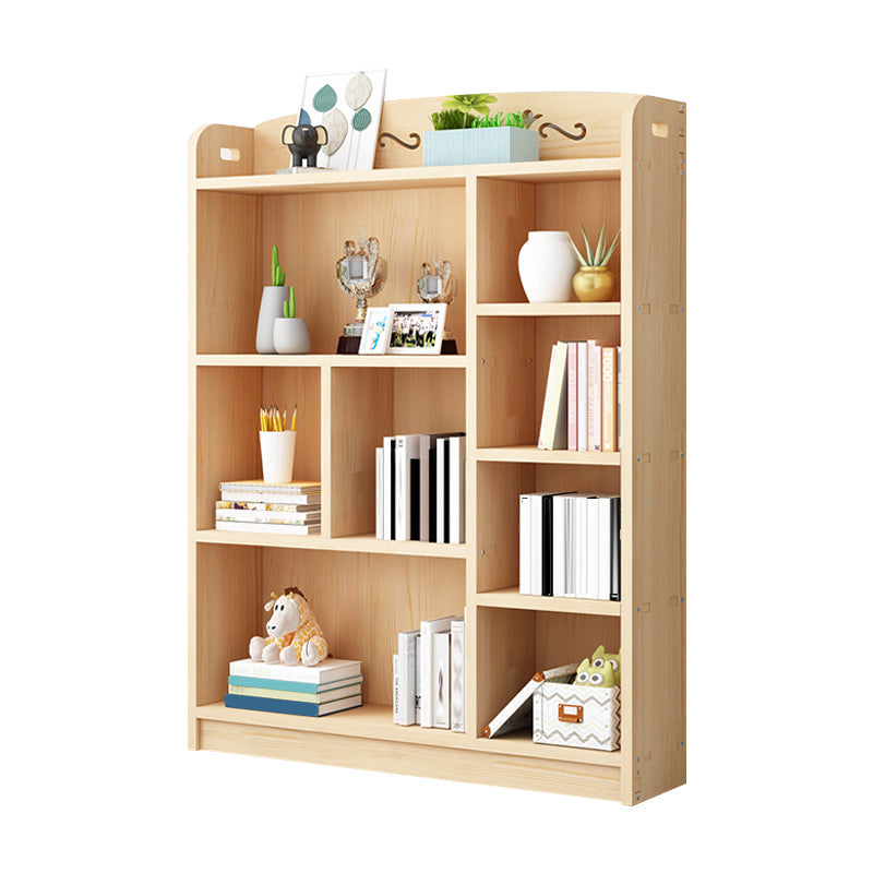 Scandinavian Natural Standard Bookshelf Pine Wood Vertical Bookcase Clearhalo 'Bookcases' 'furn' 'furn_bookcases' 'Furniture' 'furniture_bookcases' 'Office Furniture' 5007113