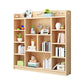 Scandinavian Natural Standard Bookshelf Pine Wood Vertical Bookcase Clearhalo 'Bookcases' 'furn' 'furn_bookcases' 'Furniture' 'furniture_bookcases' 'Office Furniture' 5007114