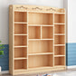 Scandinavian Natural Standard Bookshelf Pine Wood Vertical Bookcase Clearhalo 'Bookcases' 'furn' 'furn_bookcases' 'Furniture' 'furniture_bookcases' 'Office Furniture' 5007115