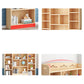 Scandinavian Natural Standard Bookshelf Pine Wood Vertical Bookcase Clearhalo 'Bookcases' 'furn' 'furn_bookcases' 'Furniture' 'furniture_bookcases' 'Office Furniture' 5007119