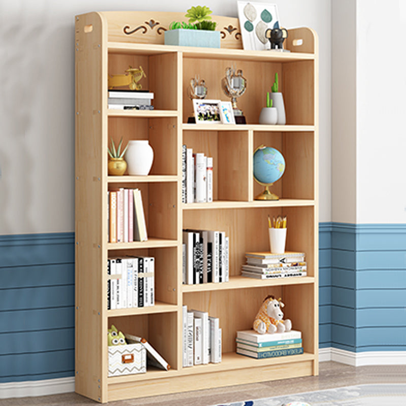 Scandinavian Natural Standard Bookshelf Pine Wood Vertical Bookcase Clearhalo 'Bookcases' 'furn' 'furn_bookcases' 'Furniture' 'furniture_bookcases' 'Office Furniture' 5007122