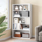 Closed Back Bookcase Engineered Wood Bookshelf for Home Office Study Room Clearhalo 'Bookcases' 'furn' 'furn_bookcases' 'Furniture' 'furniture_bookcases' 'Office Furniture' 5007145