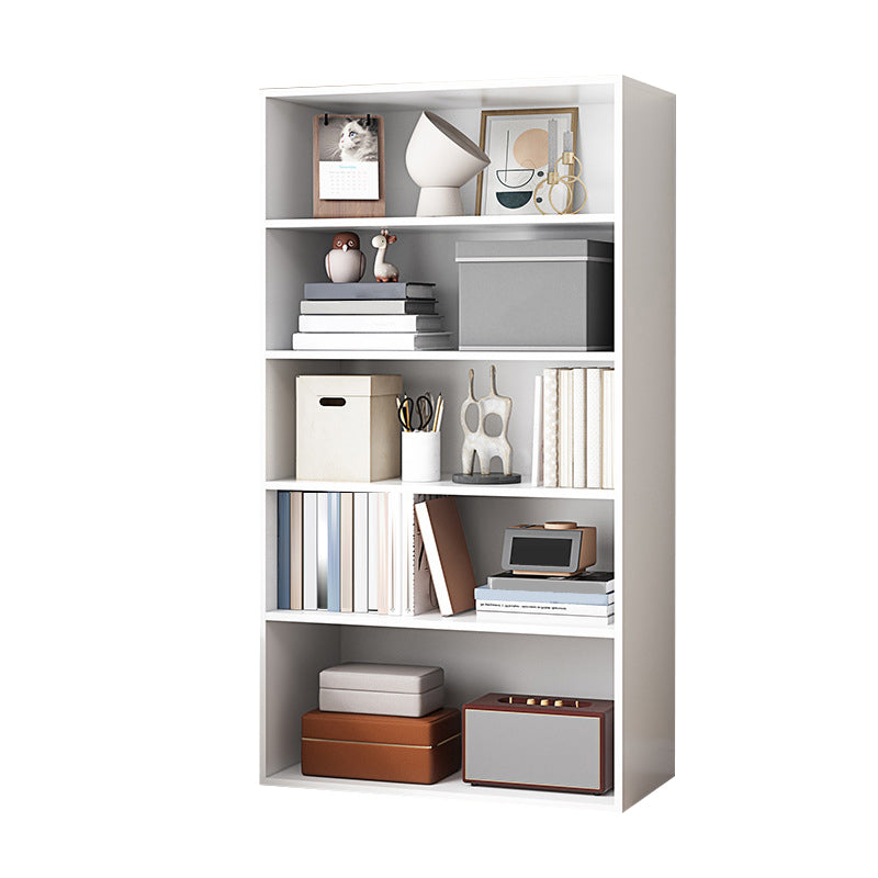 Closed Back Bookcase Engineered Wood Bookshelf for Home Office Study Room 23.6"L x 9.4"W x 52"H White Clearhalo 'Bookcases' 'furn' 'furn_bookcases' 'Furniture' 'furniture_bookcases' 'Office Furniture' 5007149