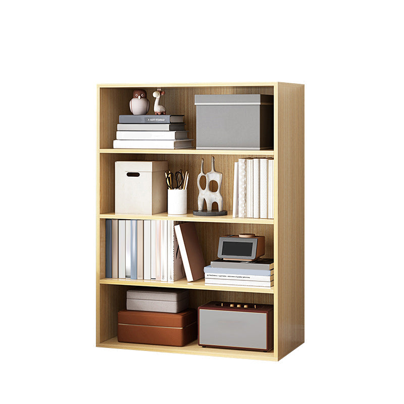 Closed Back Bookcase Engineered Wood Bookshelf for Home Office Study Room 23.6"L x 9.4"W x 41.7"H Natural Clearhalo 'Bookcases' 'furn' 'furn_bookcases' 'Furniture' 'furniture_bookcases' 'Office Furniture' 5007153