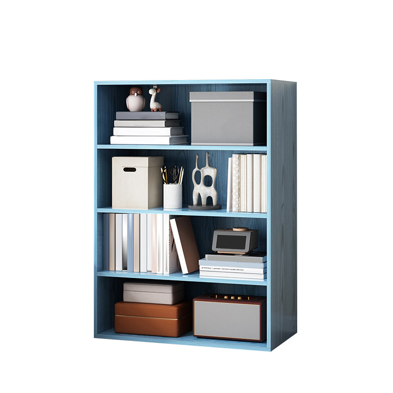 Closed Back Bookcase Engineered Wood Bookshelf for Home Office Study Room 23.6"L x 9.4"W x 41.7"H Blue Clearhalo 'Bookcases' 'furn' 'furn_bookcases' 'Furniture' 'furniture_bookcases' 'Office Furniture' 5007159