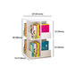 Contemporary Style Bookshelf Rotatable White Bookcase for Home and Office Clearhalo 'Bookcases' 'furn' 'furn_bookcases' 'Furniture' 'furniture_bookcases' 'Office Furniture' 5007179