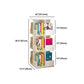 Contemporary Style Bookshelf Rotatable White Bookcase for Home and Office Clearhalo 'Bookcases' 'furn' 'furn_bookcases' 'Furniture' 'furniture_bookcases' 'Office Furniture' 5007180