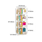 Contemporary Style Bookshelf Rotatable White Bookcase for Home and Office Clearhalo 'Bookcases' 'furn' 'furn_bookcases' 'Furniture' 'furniture_bookcases' 'Office Furniture' 5007181