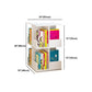 Contemporary Style Bookshelf Rotatable White Bookcase for Home and Office Clearhalo 'Bookcases' 'furn' 'furn_bookcases' 'Furniture' 'furniture_bookcases' 'Office Furniture' 5007183