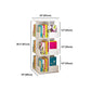 Contemporary Style Bookshelf Rotatable White Bookcase for Home and Office Clearhalo 'Bookcases' 'furn' 'furn_bookcases' 'Furniture' 'furniture_bookcases' 'Office Furniture' 5007186