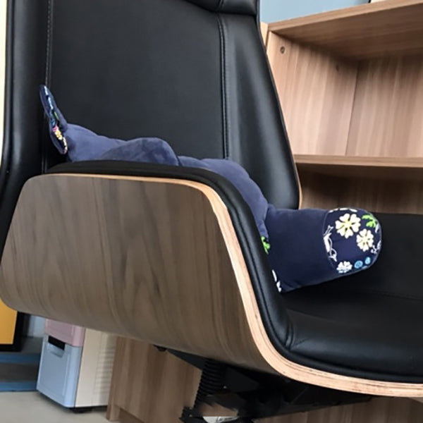 High Back Executive Chair Faux Leather Height-adjustable Office Chair with Headrest Clearhalo 'furn' 'furn_office_chair' 'Furniture' 'furniture_office_chair' 'Office Chairs' 'Office Furniture' 'office_chair' 5009894