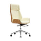 High Back Executive Chair Faux Leather Height-adjustable Office Chair with Headrest Yellow-Brown Casters Included Clearhalo 'furn' 'furn_office_chair' 'Furniture' 'furniture_office_chair' 'Office Chairs' 'Office Furniture' 'office_chair' 5009905