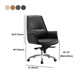 Faux Leather Arm Desk Chair Modern Swivel Working Chair with Wheels Clearhalo 'furn' 'furn_office_chair' 'Furniture' 'furniture_office_chair' 'Office Chairs' 'Office Furniture' 'office_chair' 5009936