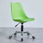 Contemporary Armless Office Chair Plastic Computer Desk Chair Green Steel Clearhalo 'Furniture' 'furniture_office_chair' 'Office Chairs' 'Office Furniture' 'office_chair' 5009955