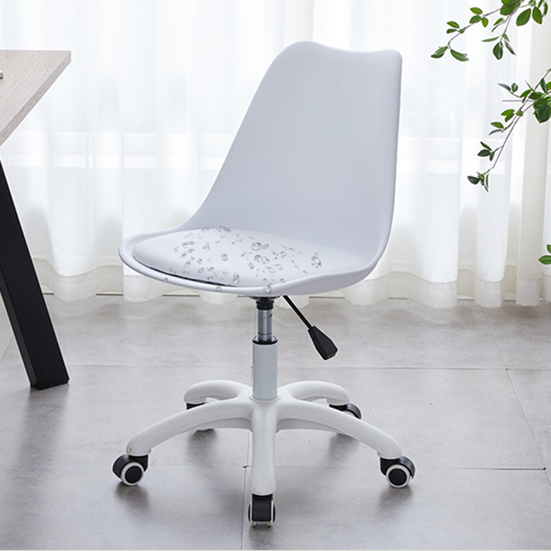 Contemporary Armless Office Chair Plastic Computer Desk Chair Clearhalo 'Furniture' 'furniture_office_chair' 'Office Chairs' 'Office Furniture' 'office_chair' 5009970