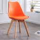 Contemporary Armless Office Chair Plastic Computer Desk Chair Orange Metal Clearhalo 'Furniture' 'furniture_office_chair' 'Office Chairs' 'Office Furniture' 'office_chair' 5009975