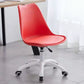 Contemporary Armless Office Chair Plastic Computer Desk Chair Red Nylon Clearhalo 'Furniture' 'furniture_office_chair' 'Office Chairs' 'Office Furniture' 'office_chair' 5009983