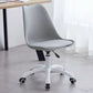 Contemporary Armless Office Chair Plastic Computer Desk Chair Grey Nylon Clearhalo 'Furniture' 'furniture_office_chair' 'Office Chairs' 'Office Furniture' 'office_chair' 5009985