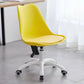 Contemporary Armless Office Chair Plastic Computer Desk Chair Yellow Nylon Clearhalo 'Furniture' 'furniture_office_chair' 'Office Chairs' 'Office Furniture' 'office_chair' 5009987