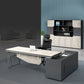 Black Nylon Frame Modern Computer Desk Chair with Wheels High Back Task Chair with Arms Clearhalo 'Furniture' 'furniture_office_chair' 'Office Chairs' 'Office Furniture' 'office_chair' 5010046