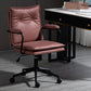 Black Frame Modern Office Chair Swivel Computer Desk Chair with Padded Arms Purple Clearhalo 'Furniture' 'furniture_office_chair' 'Office Chairs' 'Office Furniture' 'office_chair' 5010086