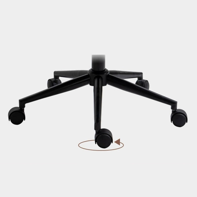 Black Frame Modern Office Chair Swivel Computer Desk Chair with Padded Arms Clearhalo 'Furniture' 'furniture_office_chair' 'Office Chairs' 'Office Furniture' 'office_chair' 5010094