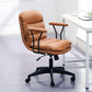Black Nylon Base Contemporary Office Chair Swivel Computer Desk Chair Clearhalo 'Furniture' 'furniture_office_chair' 'Office Chairs' 'Office Furniture' 'office_chair' 5010165
