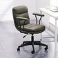 Black Nylon Base Contemporary Office Chair Swivel Computer Desk Chair Green With Arms Clearhalo 'Furniture' 'furniture_office_chair' 'Office Chairs' 'Office Furniture' 'office_chair' 5010173