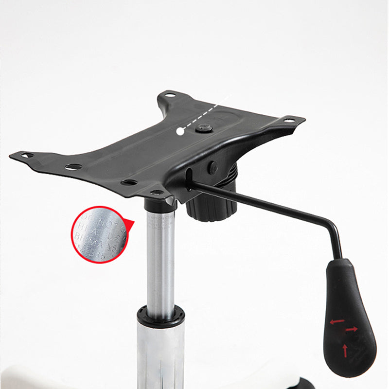 Black Nylon Base Contemporary Office Chair Swivel Computer Desk Chair Clearhalo 'Furniture' 'furniture_office_chair' 'Office Chairs' 'Office Furniture' 'office_chair' 5010180