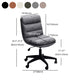 Black Nylon Base Contemporary Office Chair Swivel Computer Desk Chair Clearhalo 'Furniture' 'furniture_office_chair' 'Office Chairs' 'Office Furniture' 'office_chair' 5010184