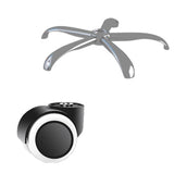 Chrome Steel Frame Modern Task Chair with Padded Arms High Back Computer Desk Chair Clearhalo 'furn' 'furn_office_chair' 'Furniture' 'furniture_office_chair' 'Office Chairs' 'Office Furniture' 'office_chair' 5010223