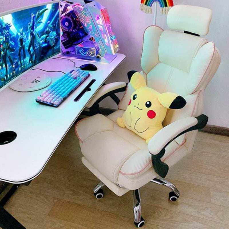 Silver Metal Modern Conference Chair and High Back Conference Chair Clearhalo 'furn' 'furn_office_chair' 'Furniture' 'furniture_office_chair' 'Office Chairs' 'Office Furniture' 'office_chair' 5010241