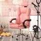 Silver Metal Modern Conference Chair and High Back Conference Chair Pink Without Footrest Clearhalo 'furn' 'furn_office_chair' 'Furniture' 'furniture_office_chair' 'Office Chairs' 'Office Furniture' 'office_chair' 5010247