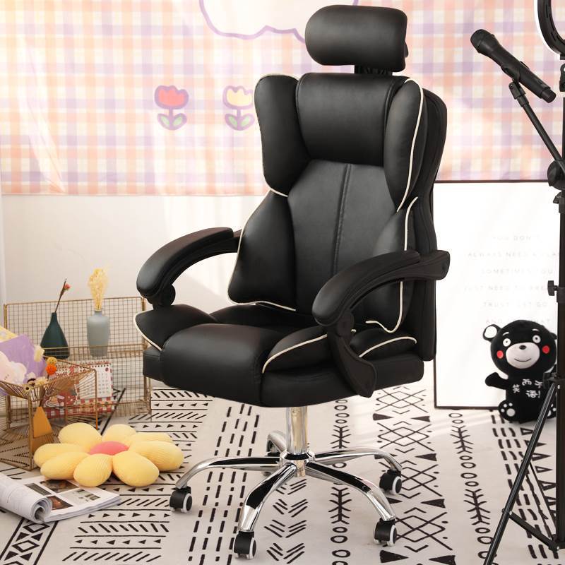 Silver Metal Modern Conference Chair and High Back Conference Chair Black Without Footrest Clearhalo 'furn' 'furn_office_chair' 'Furniture' 'furniture_office_chair' 'Office Chairs' 'Office Furniture' 'office_chair' 5010258