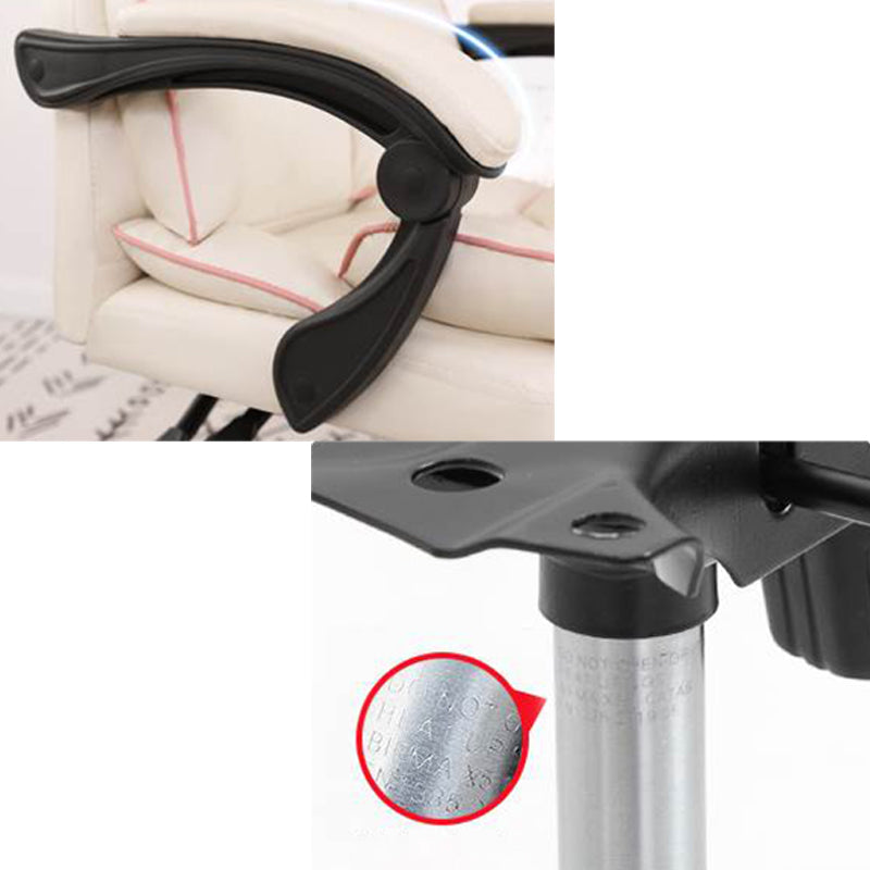 Silver Metal Modern Conference Chair and High Back Conference Chair Clearhalo 'furn' 'furn_office_chair' 'Furniture' 'furniture_office_chair' 'Office Chairs' 'Office Furniture' 'office_chair' 5010261